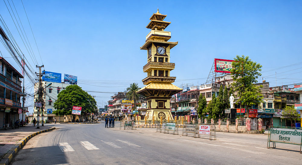 पर्सा प्रशासनद्वारा वीरगञ्जमा निषेधाज्ञा जारी